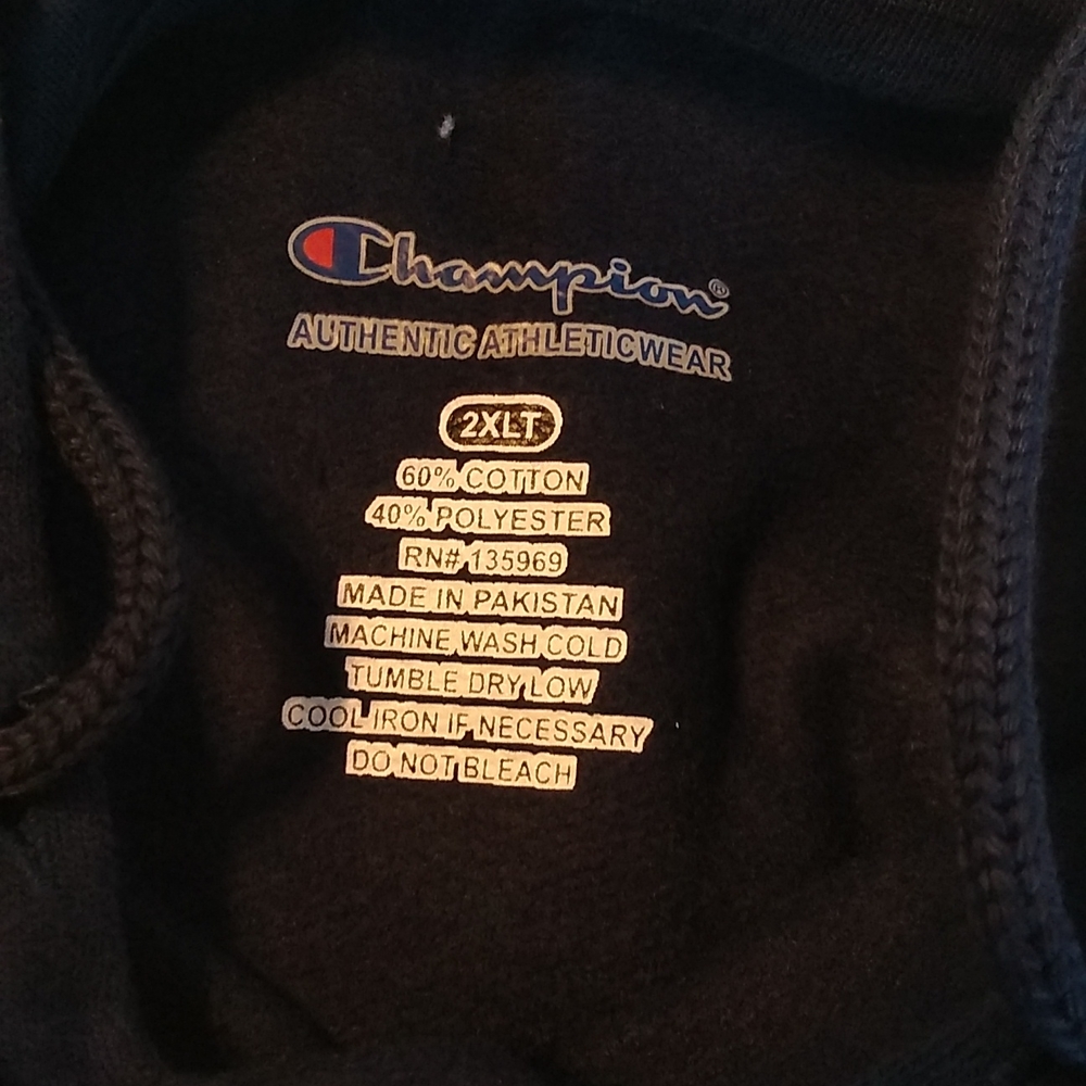 Champion Big & Tall Long Sleeve Fleece Hoodie - Picture 3 of 3